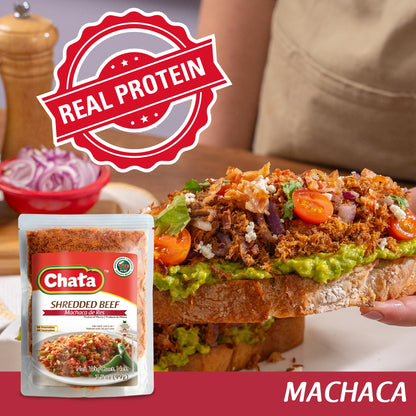 Chata Mexican Machaca de Res, Traditional Dried Shredded Beef, 3.5 oz