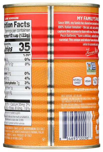 Mutti Diced Baby Roma Tomatoes, Vegan Friendly, Gluten Free & Non-GMO, 14 Ounce (Pack of 6)