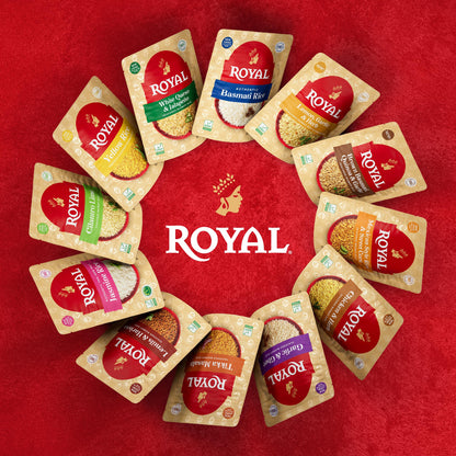 Royal Basmati Rice - Ready to Heat Basmati Rice - (6 Pack) 8.5 oz Microwaveable Pouch
