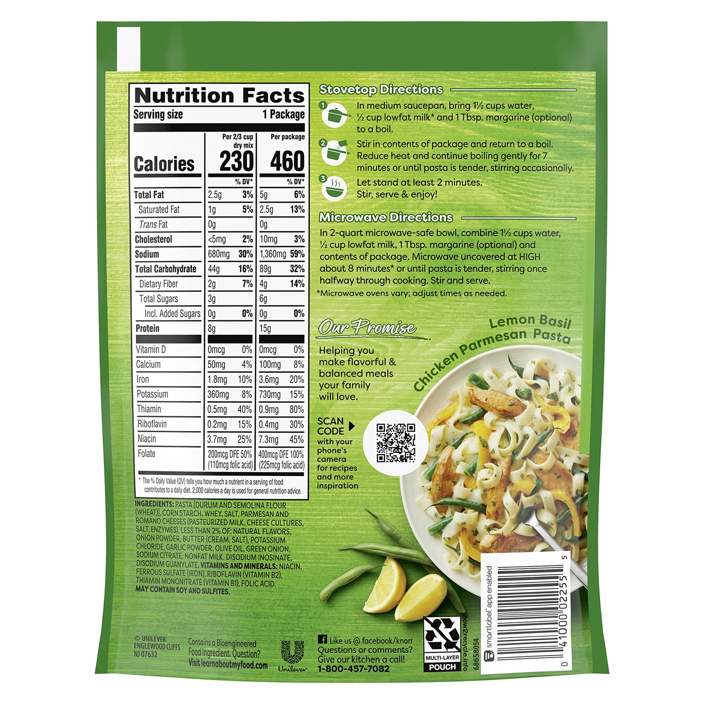 Knorr Pasta Sides Pasta Side Dish, Parmesan 4.3 Oz (Pack of 8)