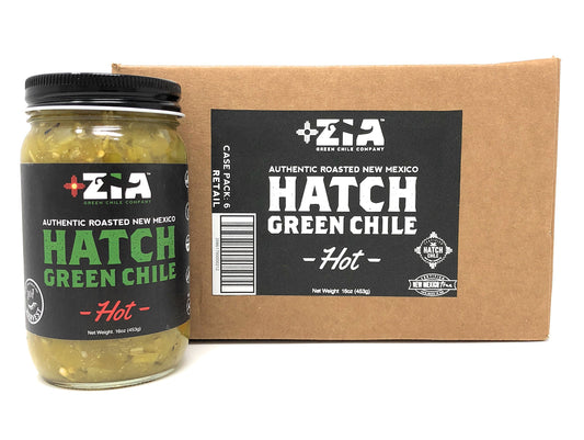 Original New Mexico Hatch Green Chile By Zia Green Chile Company - Delicious Flame-Roasted, Peeled & Diced Southwestern Certified Green Peppers For Salsas, Stews & More, Vegan & Gluten-Free - 6 Pack