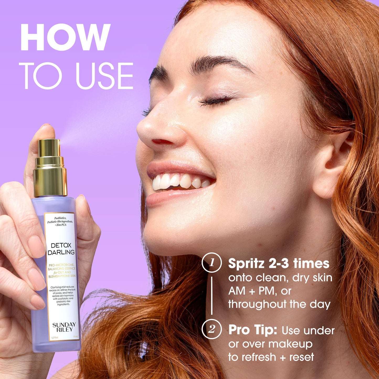 Sunday Riley Detox Darling Balancing Essence Mist for Oily and Blemish-Prone Skin