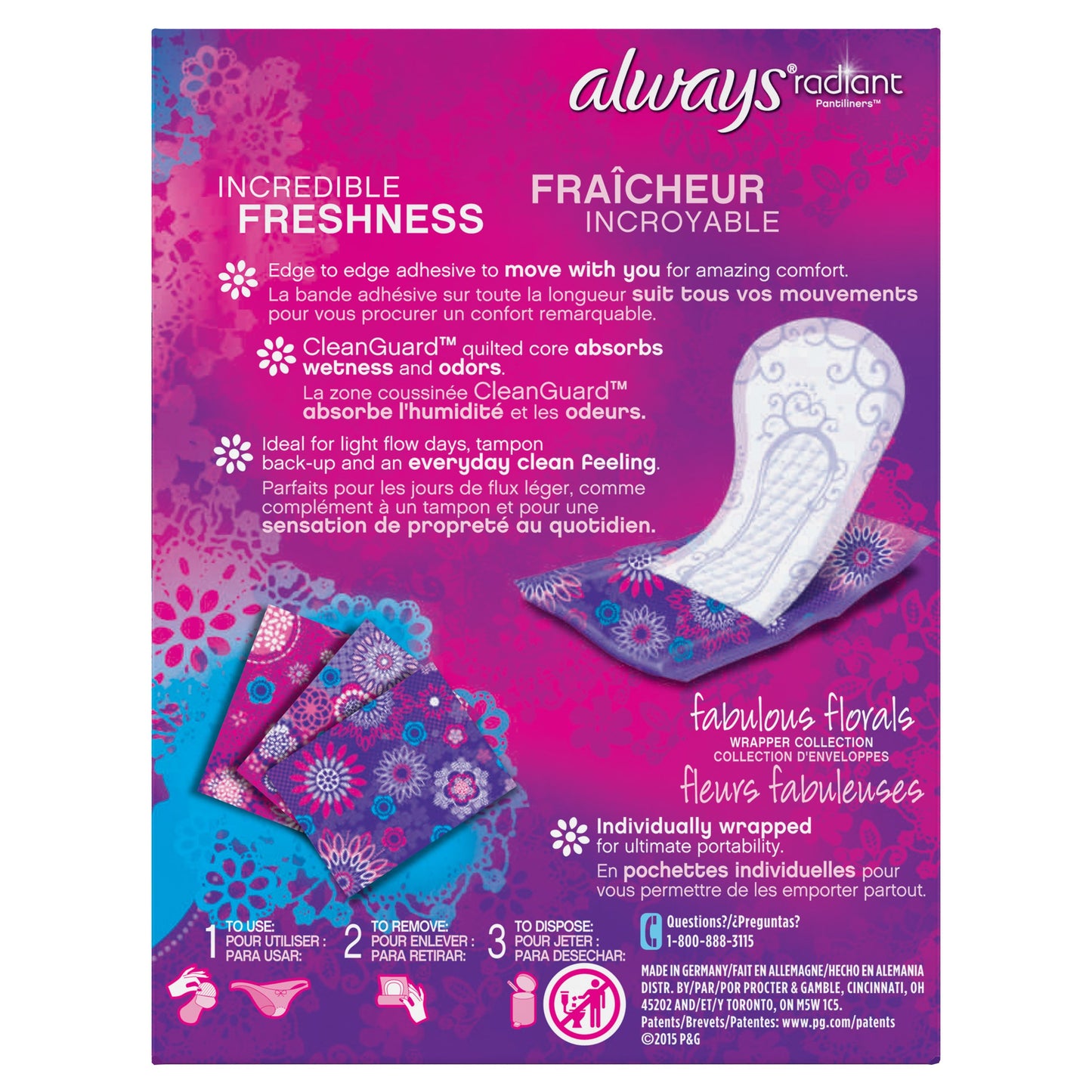 Always Always Radiant Liners, 48 Count