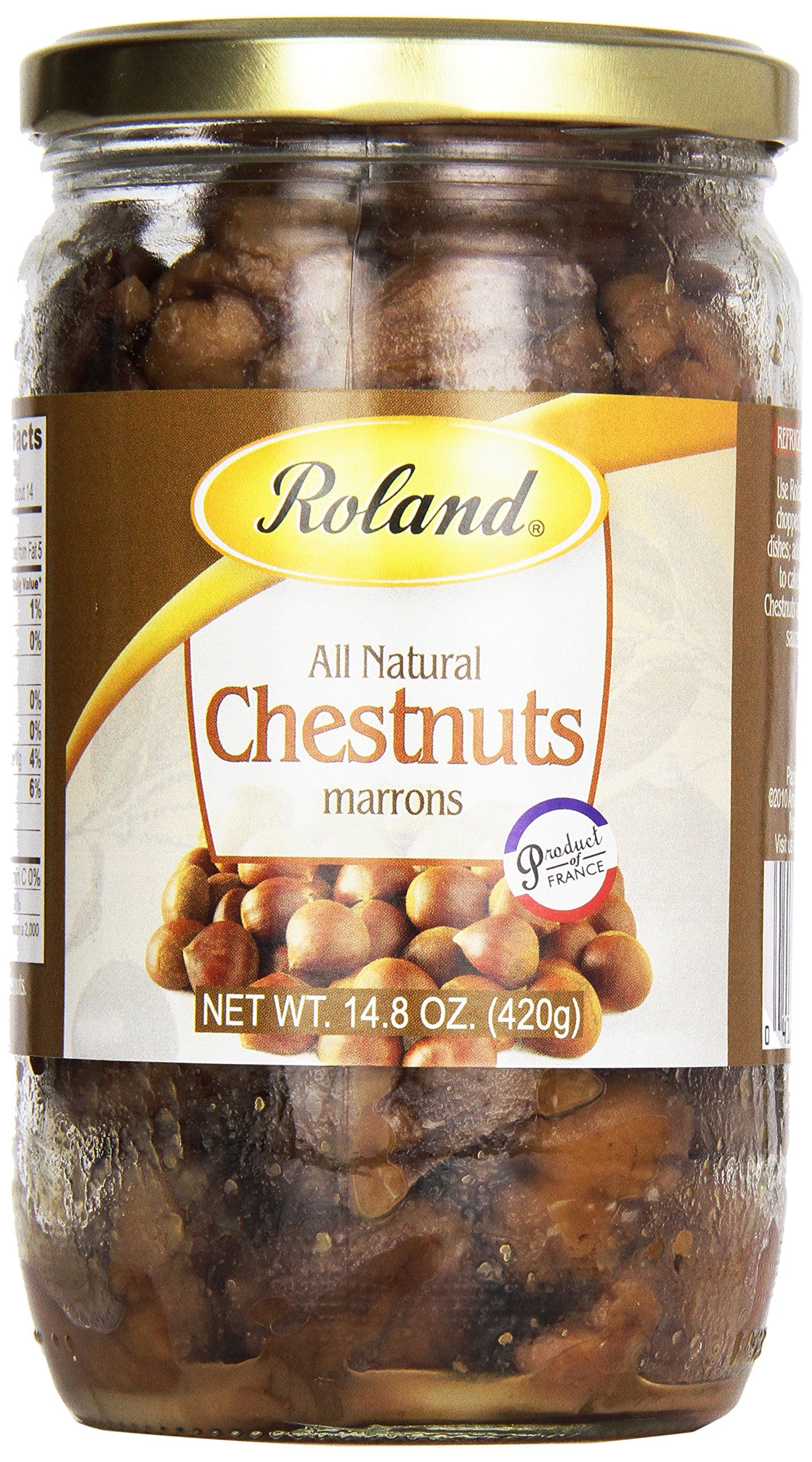 Roland Foods Roasted Chestnuts, 14.8 Ounce Jar, Pack of 1