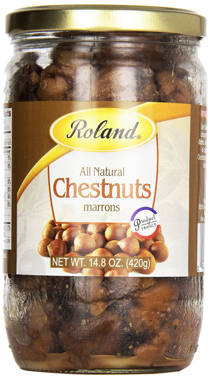 Roland Foods Roasted Chestnuts, 14.8 Ounce Jar, Pack of 1