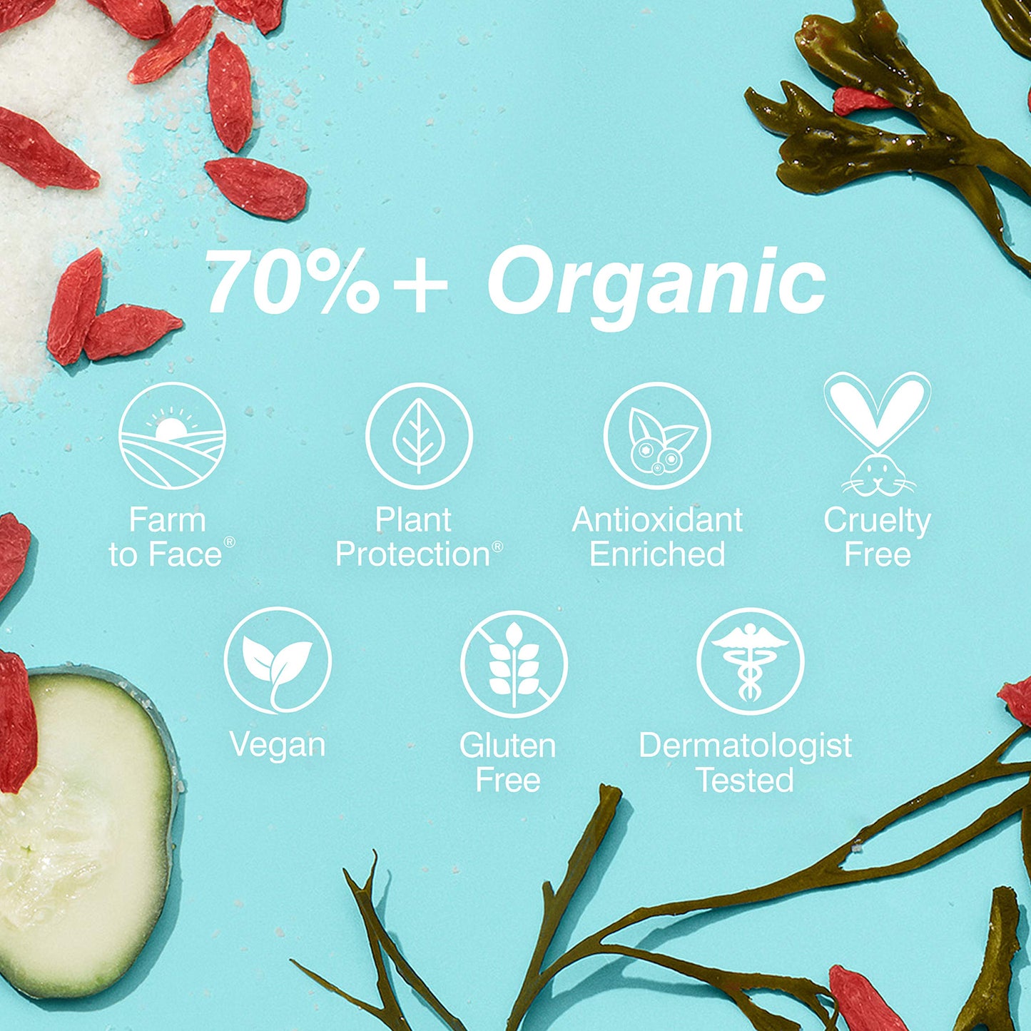 COOLA Organic Pacific Polish Face Exfoliator, Dermatologist Tested Skin Barrier Protection with Coconut Oil, Vegan and Gluten Free, 3.4 Fl Oz