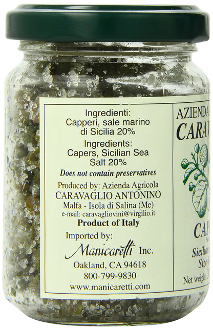 Antonino Caravaglio Salted Capers, 3.2 Ounce