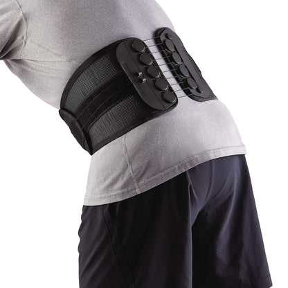CURAD Performance Series Back Support Designed for Active Seniors 50+, Large Easy to Grip Tabs & Loops for Easier Application, Helps with Moderate to Lower Back Pain