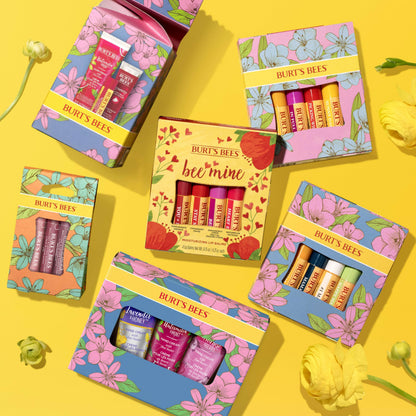 Burt's Bees Mothers Day Gifts for Mom, 3 Self Care Products, You're One in a Melon - Watermelon & Mint Hand Cream, Watermelon Lip Balm & Rush Squeezy Tinted Lip Balm (Packaging May Vary)