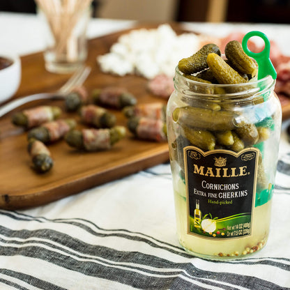 Maille Pickles Cornichons Original The perfect cornichon for garnishing a gourmet sandwich or snacking Product of France 13.5 oz