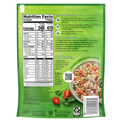 Knorr Pasta Side Dish 6 Count For Delicious Quick Pasta Side Dishes Alfredo Fettuccine No Artificial Flavors or Preservatives 4.4 oz