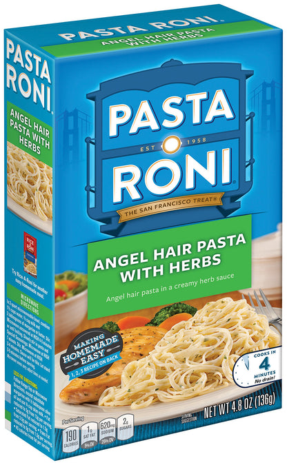 Pasta Roni Angel Hair Pasta With Herbs Mix,4.8 Ounce (Pack of 12 Boxes)