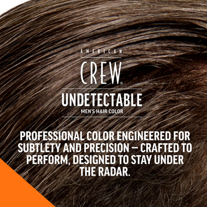 American Crew Undetectable Men's Hair Color |Medium Brown Demi-Permanent Hair Dye | Natural-Looking Gray Coverage for Men, 004 Medium Brown, 1 pack