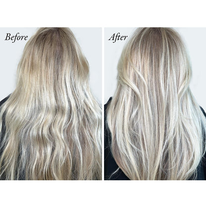 Oribe Bright Blonde Radiance & Repair Treatment - Purple Toning Restorative Hair Treatment Brightens, Strengthens & Repairs Color-Treated Blonde Hair - Tones Brassiness - 5.9 oz