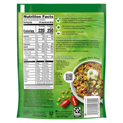 Knorr Rice Sides Taco Rice For a Tasty Rice Side Dish No Artificial Flavors or Preservatives, No Added MSG 5.4 oz