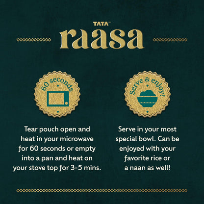Tata Raasa Majestic Red Bean Curry, Vegan Friendly, Non-GMO, 10 Ounce (Pack of 6)
