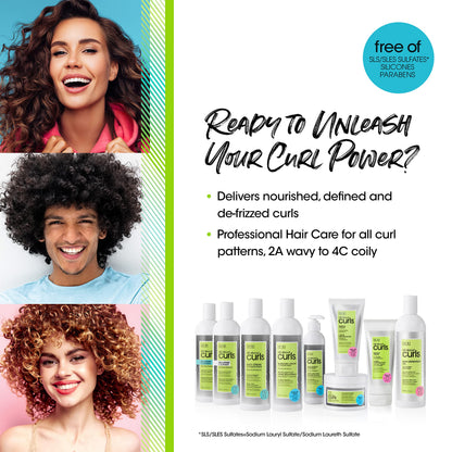 ALL ABOUT CURLS Boosting Foam | For Curly Hair | Lightweight Definition Hold | Volumizing Extra Fullness & Body | Vegan & Cruelty Free | Sulfate & Paraben Free