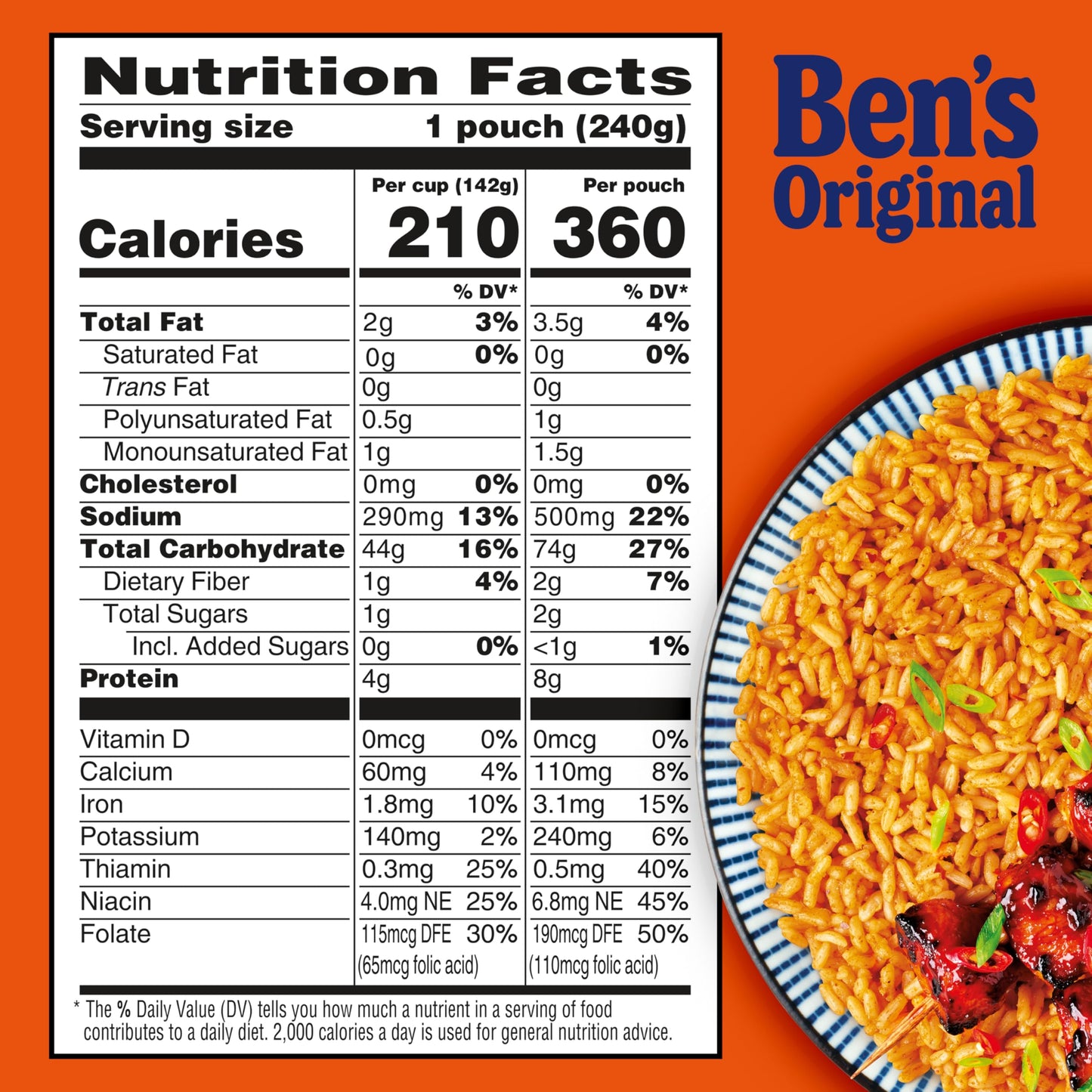 Ben’s Original Ready Rice Chili Garlic Flavored Rice, Easy Dinner Side, 8.5 oz Pouch (Pack of 12)