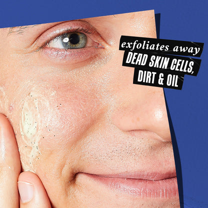 Kiehl's Facial Fuel Exfoliating Face Scrub, Facial Cleanser for Men, Smooths Skin & Removes Dead Skin, Dirt & Oil, Helps Soften Tough Facial Hair, with Caffeine, Menthol, Vitamin E & Citrus Extracts