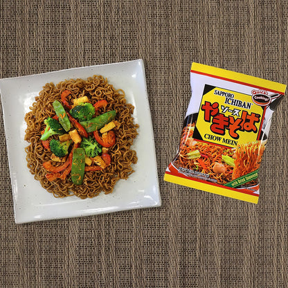 Yakisoba, No.1 Tasting Instant Japanese Fried Noodles, Delicious Chow Mein (3.6 Oz. x 24 packs) | 24 Pack Case