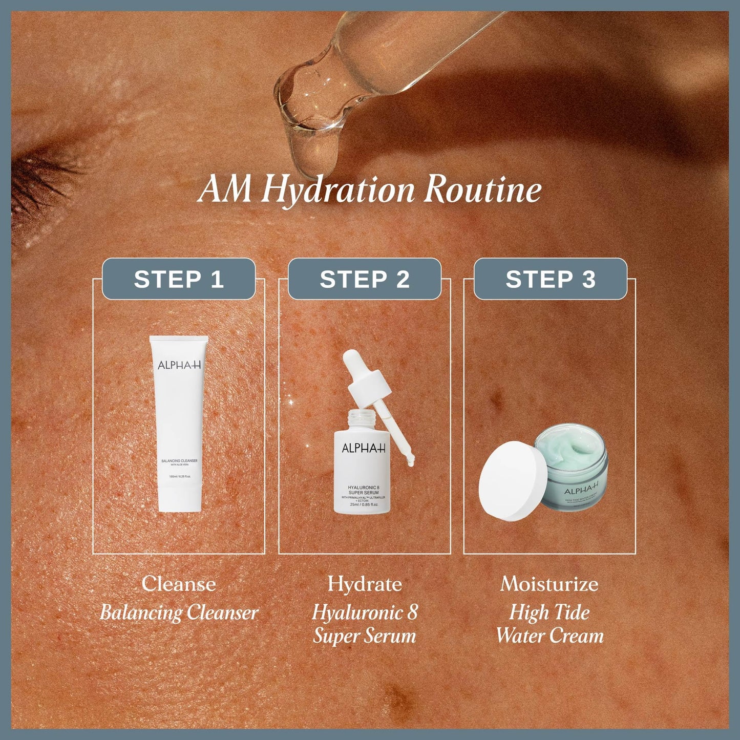 Alpha-H Hyaluronic 8 Super Serum For Your Face - Reduces the Appearance of Fine Lines, Plumps Skin & Boosts Hydration - Daily Hydration For All Skin Types (25ml)