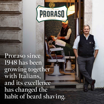 Proraso Hot Oil Treatment for Beards - Beard Oil for Dry Hair - Conditions and Repairs Damaged Facial Hair - Four 0.6oz Treatments