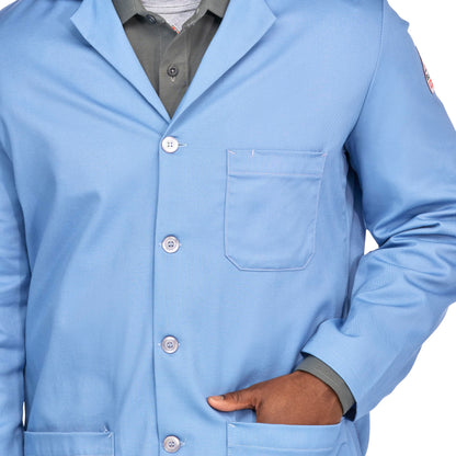 Bulwark Flame Resistant 7oz Cotton Lapel Collar Lab Coat