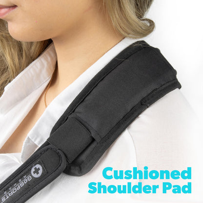 GoSports Arm Sling for Shoulder Injury, Elbow Injury, and Torn Rotator Cuff - Adjustable Shoulder Sling for Men & Women - Left & Right Arm Sling