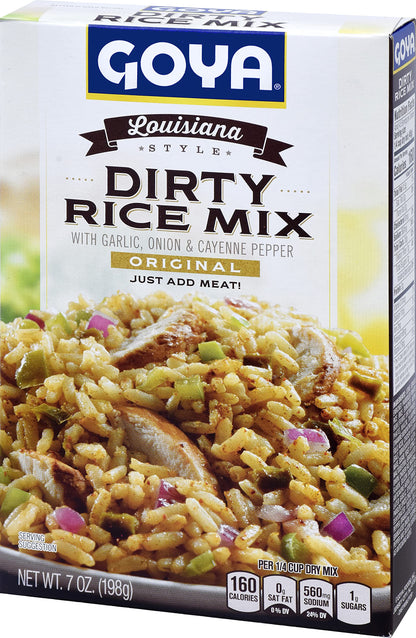 Goya Foods Louisiana Style Dirty Rice Mix, 7 Ounce (Pack of 12)