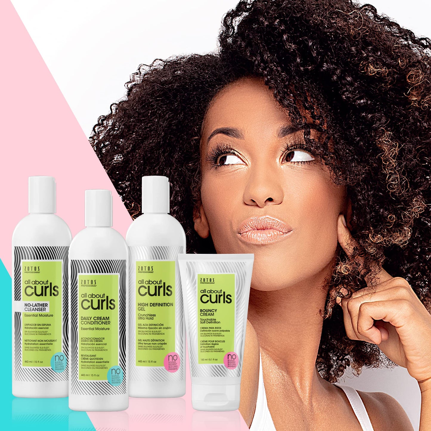 ALL ABOUT CURLS High Definition Gel | For Curly Hair Styling | Alcohol-Free | Moisturize, Define & Enhance Texture | Reduce Frizz & Boost Shine | Crunchless Ultra Hold | Vegan, Sulfate & Paraben Free