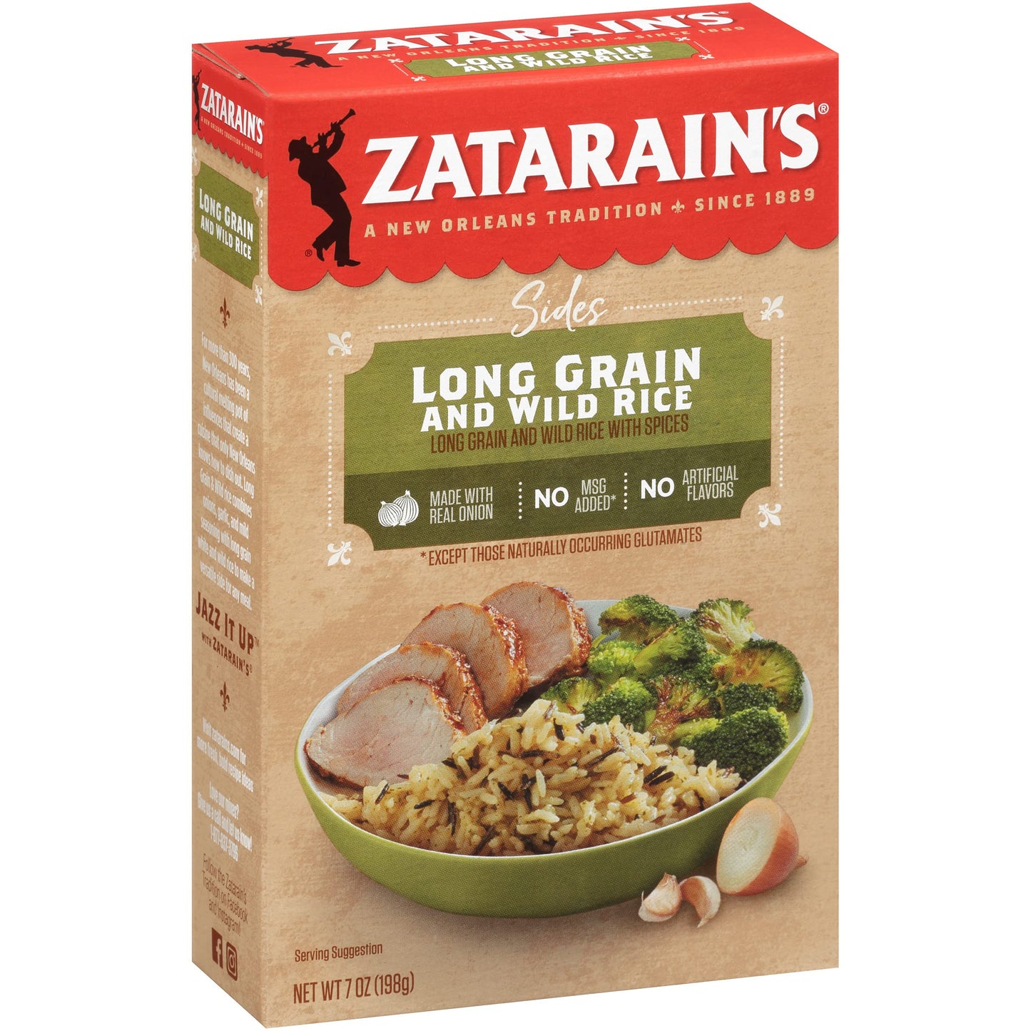 Zatarain's Long Grain and Wild Rice, 7 oz (Pack of 8)