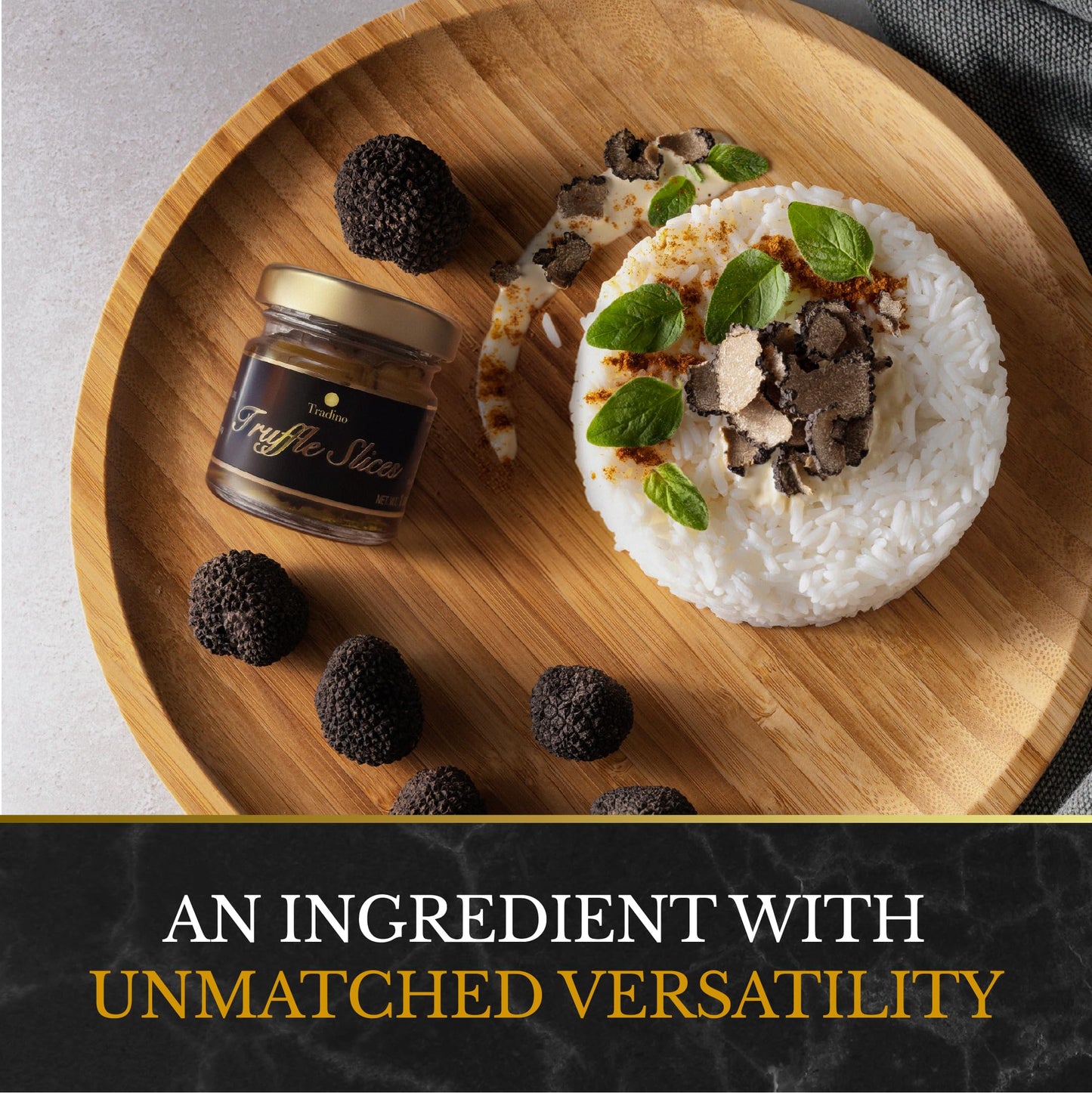 Tradino Premium Black Truffle Slices | Artisanal Italian Truffles | Fresh Black Truffle Carpaccio | Perfect for Easter Brunch, Appetizers & Holiday Cooking | Gourmet Dish Enhancer | 30g (1 oz)