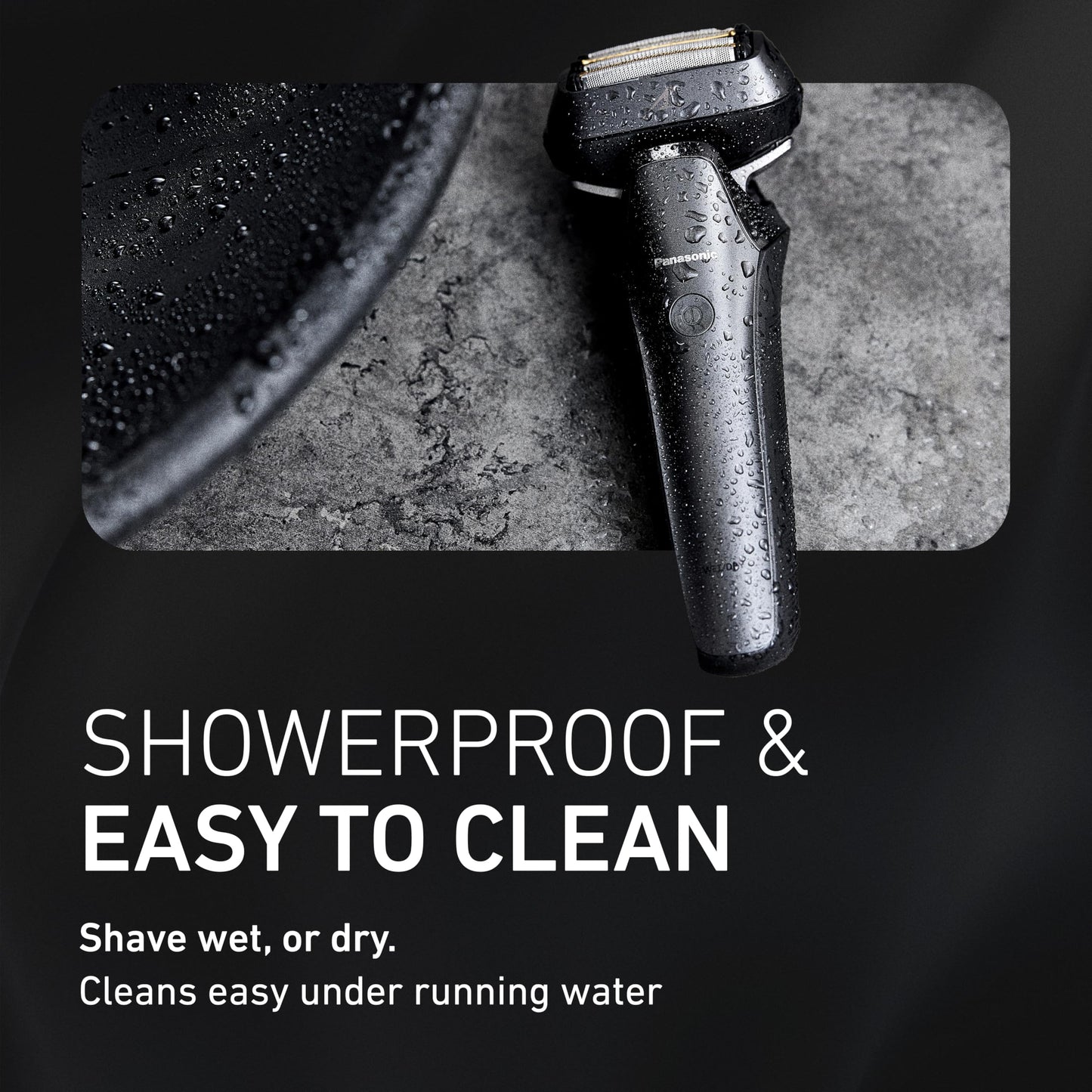 Panasonic ARC6 Electric Razor for Men Face, Wet/Dry Shavers for Men with Foil Shaver, Premium Automatic Cleaning and Charging Station, Ultra-Fast 6-Blade & Pop-up Trimmer - ES-LS9A-K (Black)