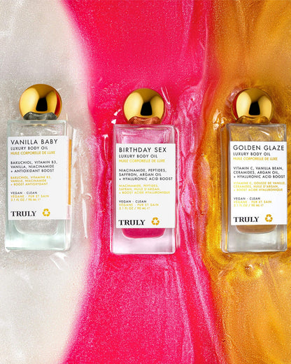 Truly Luxury Body Oil | Hydrating & Illuminating with Natural Shimmer | For Smooth, Glowing Skin and Long-Lasting Fragrance