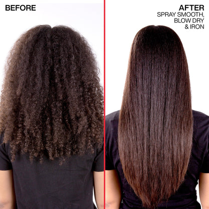 Redken Spray Smooth Anti Frizz Hair Spray - Frizz Control and Heat Protection, With Citric Acid, Paraben, Sulfate & Silicone-Free