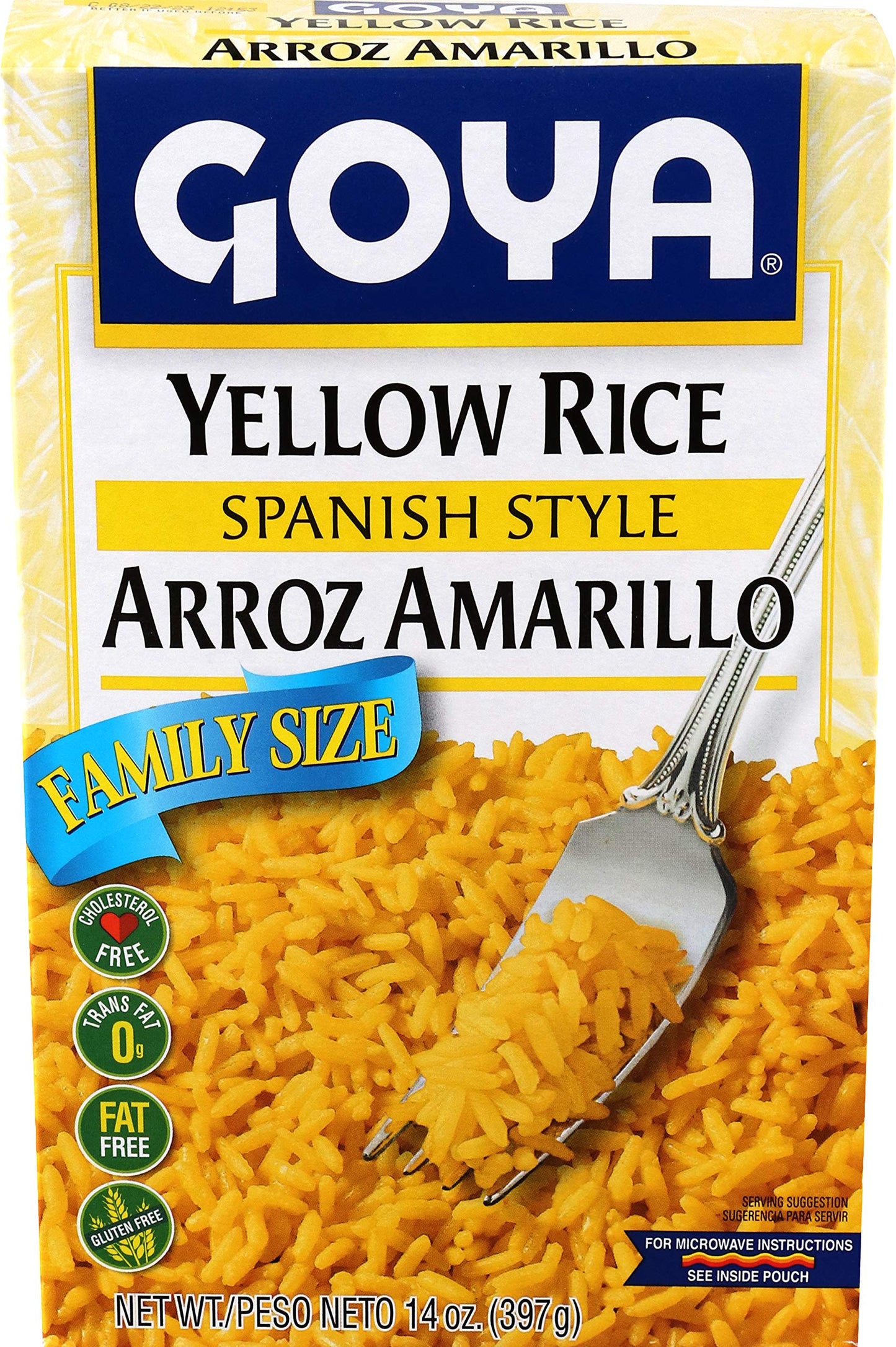 Goya Yellow Rice Mix Family Pack, 14 oz, 2-Pack