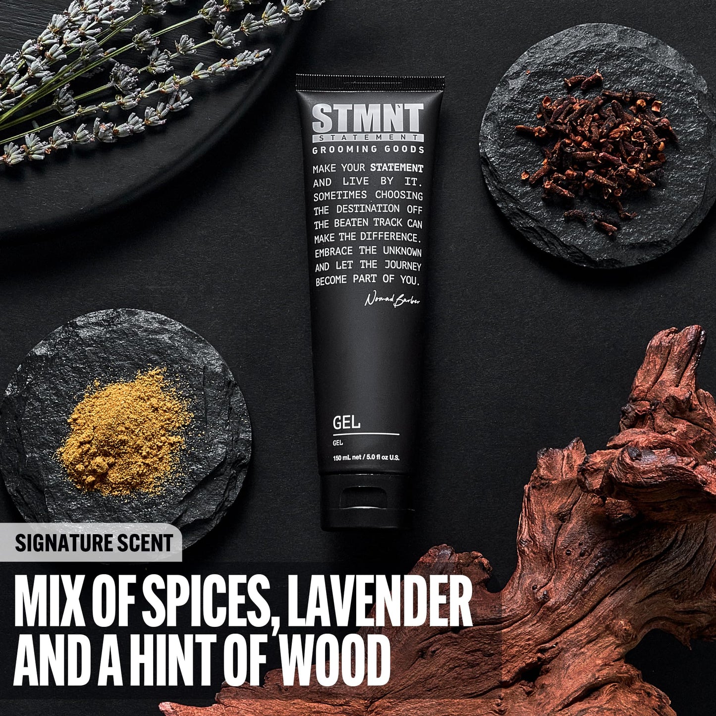 STMNT Grooming Goods Gel | Strong Definition | Long-Lasting Hold | Satin-Like, Semi-Matte Finish | Easy Wash Out