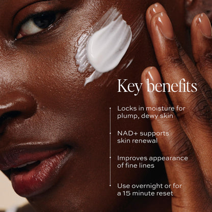 DIME Beauty Dewy Recovery Mask - Overnight Face Mask With Snow Mushroom Extract, NAD+, Vitamin C - Replenish Moisture, Restore Glow, Hydrating Face Mask 3.38 oz/100 mL