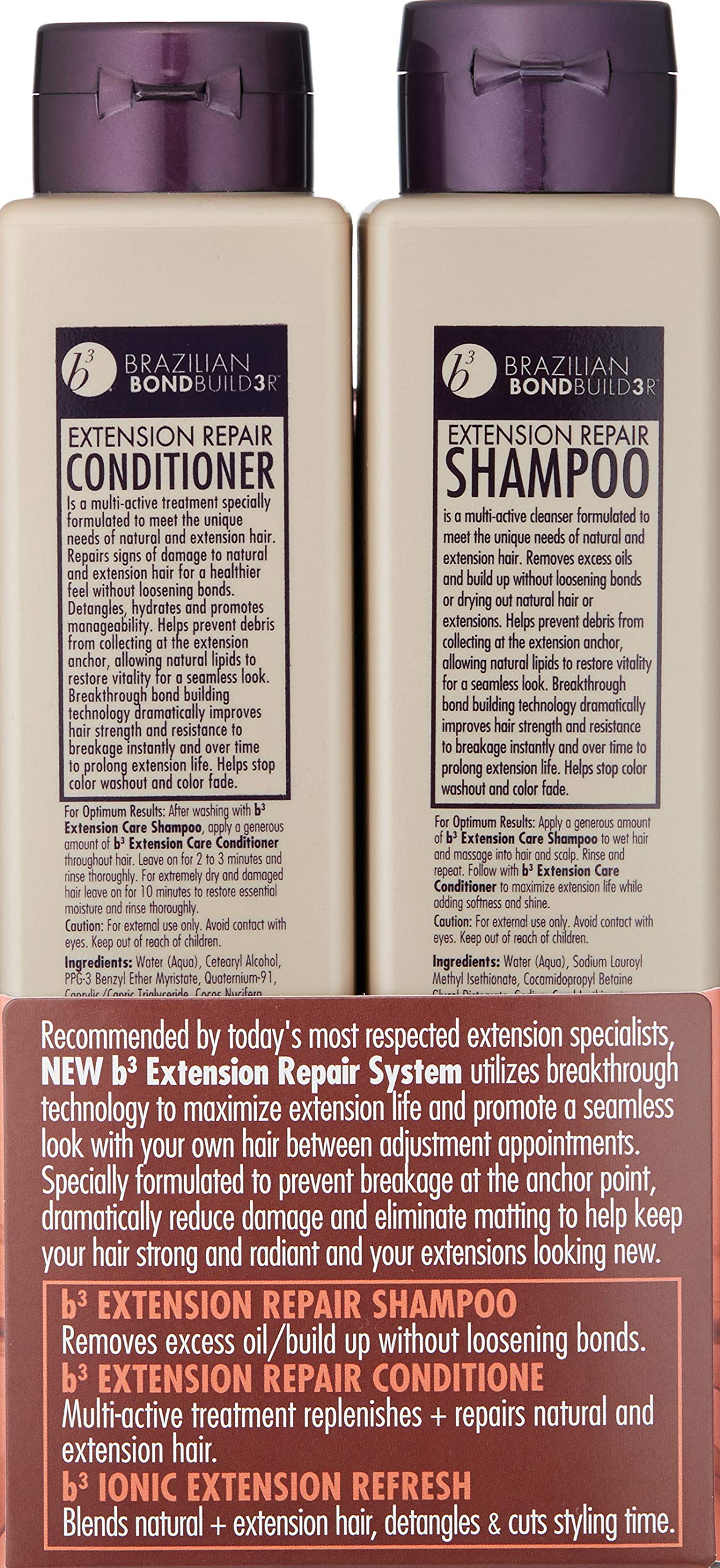 B3 Brazilian Bondbuilder Extension Shampoo/Conditioner/Refresh Trio Pack,28.75 fl oz.(3 Count)
