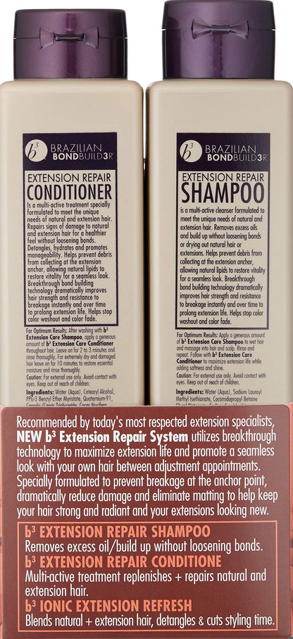 B3 Brazilian Bondbuilder Extension Shampoo/Conditioner/Refresh Trio Pack,28.75 fl oz.(3 Count)