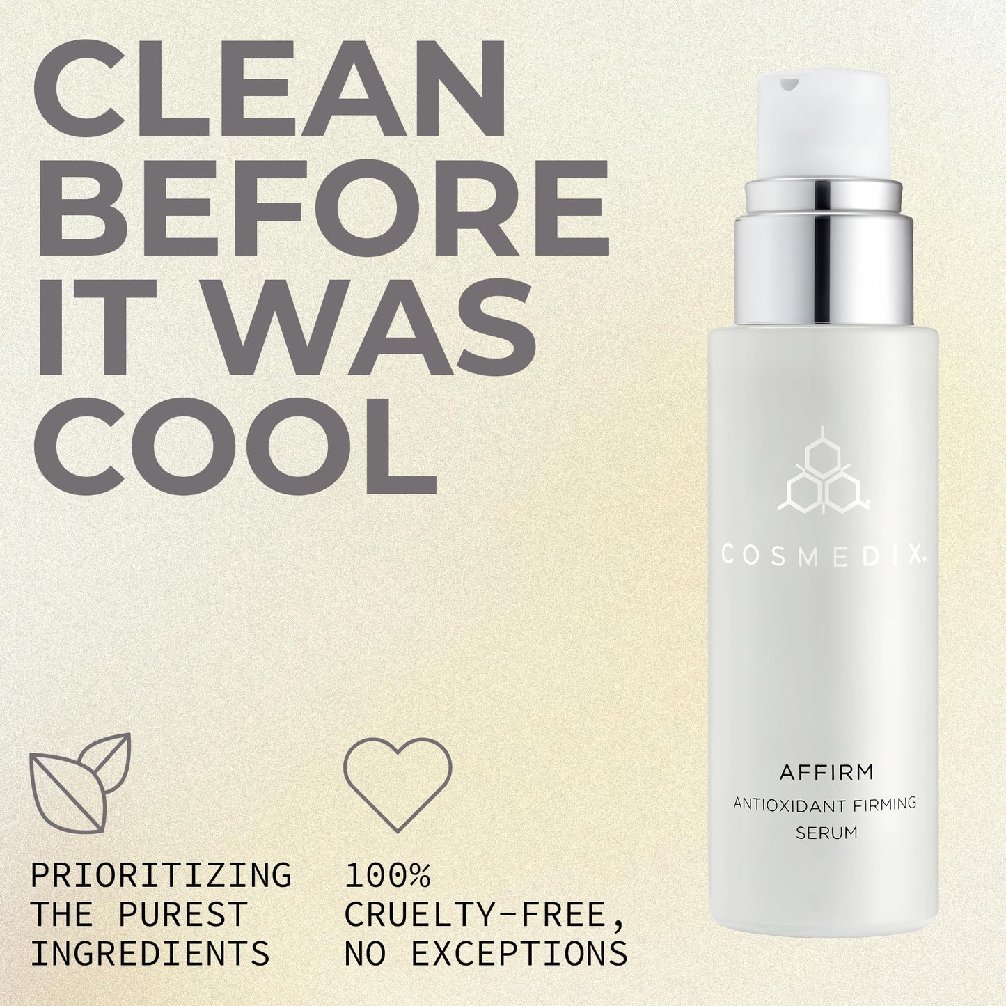 COSMEDIX Affirm Antioxidant Firming Serum - Tightening & Lifting Facial Serum with Essential Oils & Vitamin E for Firmer, Smoother & Healthier-Looking Skin -Skin Care for Fine Lines & Uneven Skin Tone