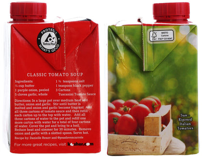 Tuscanini Italian Tomato Sauce, Premium Italian Passata, 17.6oz (3 Pack) Resealable, Product of Italy