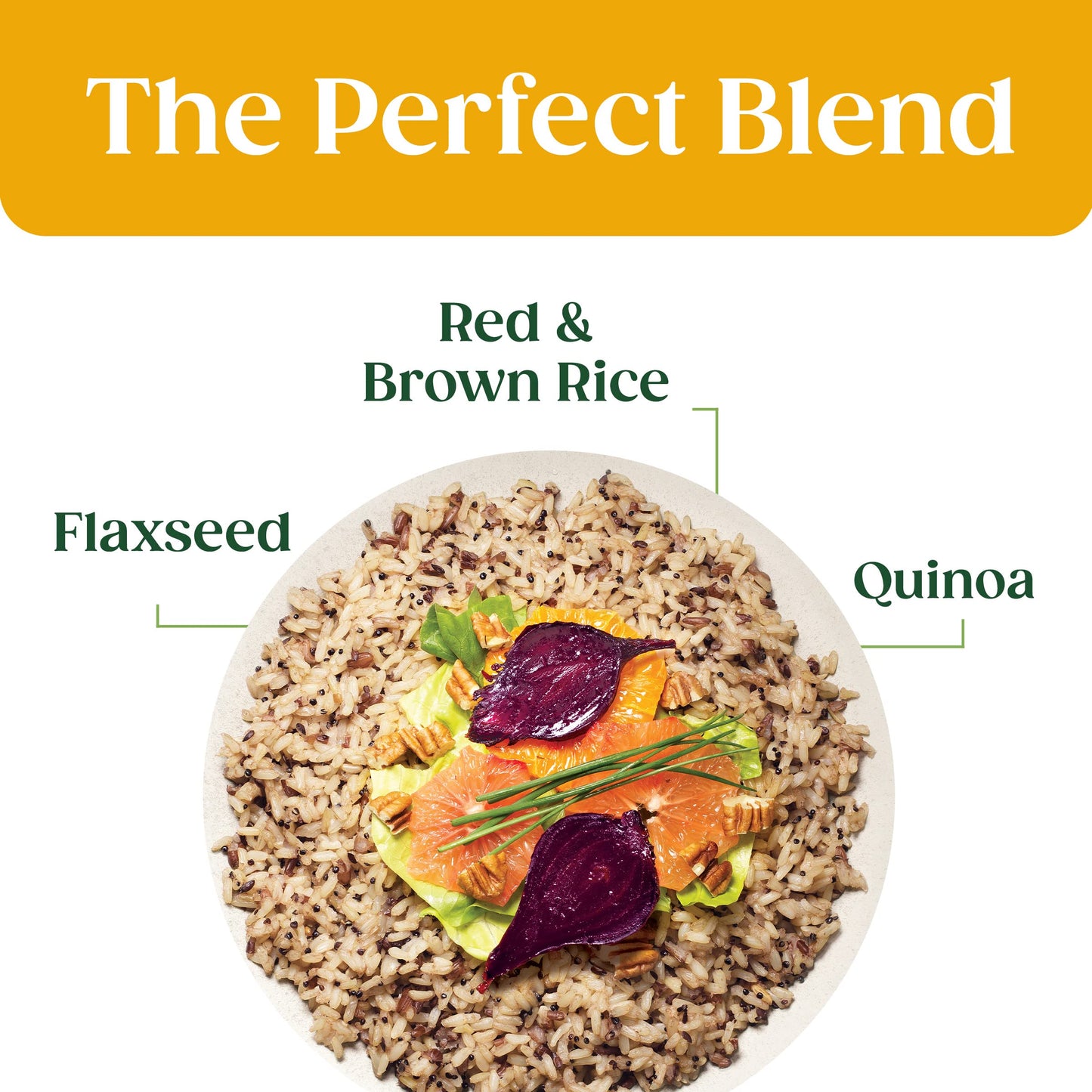 SEEDS OF CHANGE Organic Quinoa, Brown & Red Rice with Flaxseed, Microwaveable Ready to Heat, 8.5 Ounces (Pack of 6)