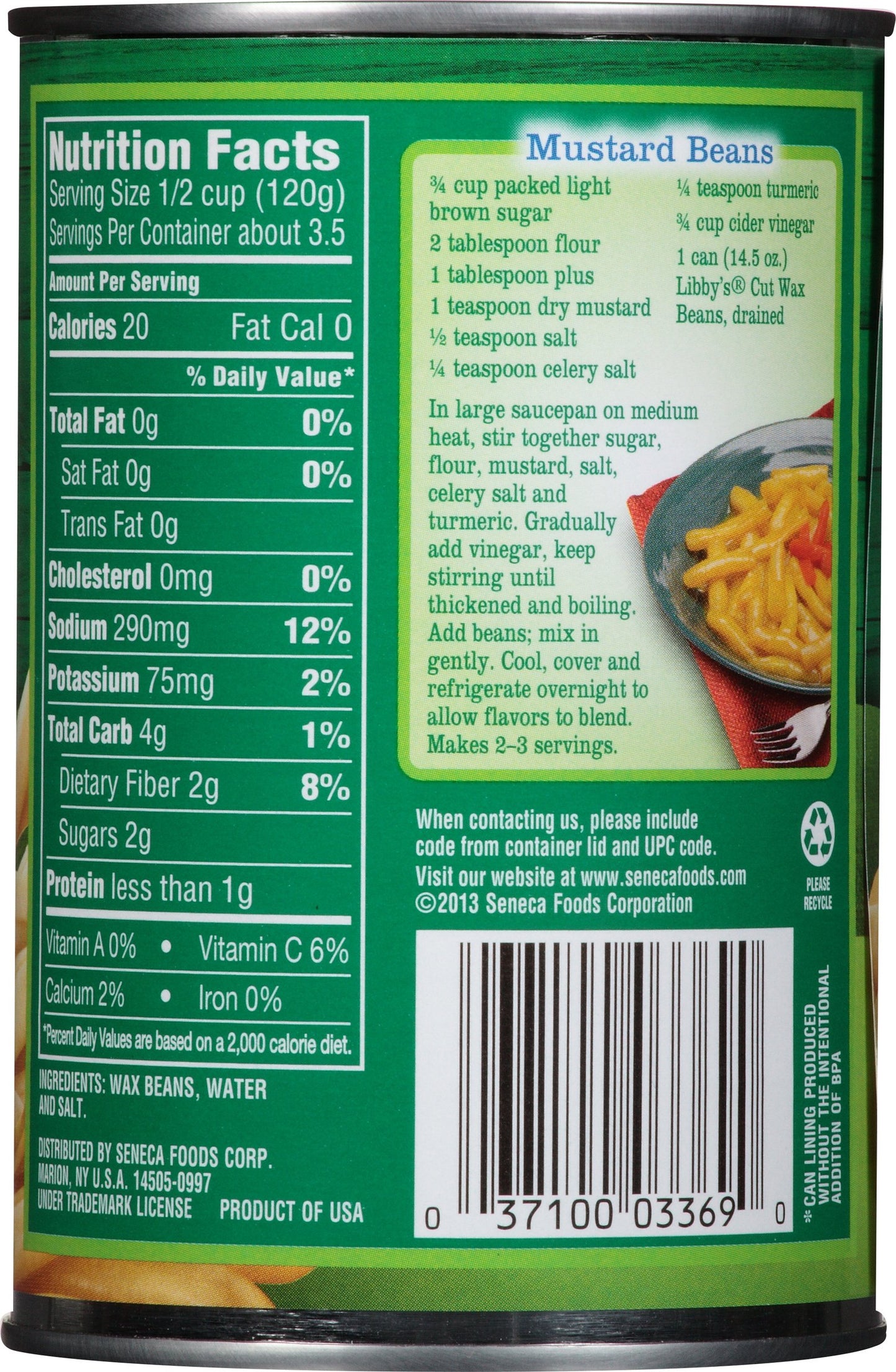 Libby's Cut Wax Beans, 14.5 Ounce (Pack of 12)