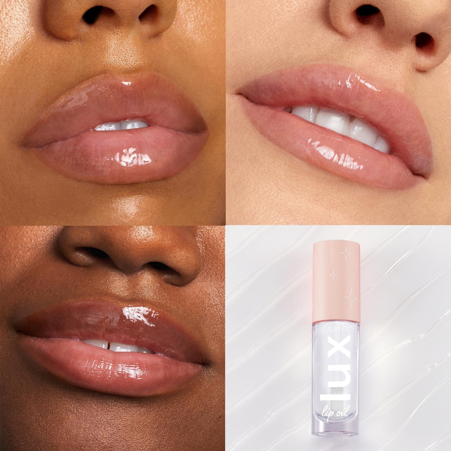 ColourPop Lux Lip Oil - Hydrating, Sheer Tinted Lip Oil Formulated with Antioxidant-Rich Chamomile Extract & Calendula Oil - Non-Greasy, Nourishing Clear Oil - Dew Drop (0.16 oz)