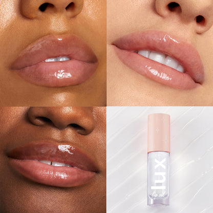 ColourPop Lux Lip Oil - Hydrating, Sheer Tinted Lip Oil Formulated with Antioxidant-Rich Chamomile Extract & Calendula Oil - Non-Greasy, Nourishing Clear Oil - Dew Drop (0.16 oz)