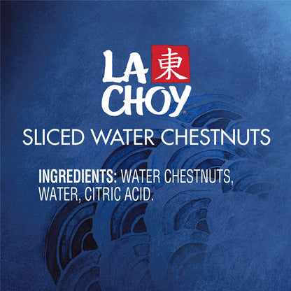 La Choy Sliced Water Chestnuts, 8 Ounce, 12 Pack