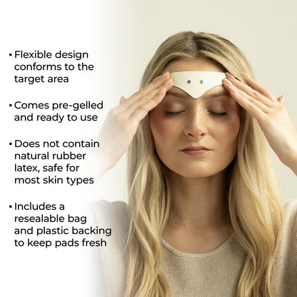 TENS 7000 Migraine Pads, 4 Count Per Pack – Compatible with TENS 7000 Migraine Relief Device, Replacement Pack, Wearable for Migraines and Migraña