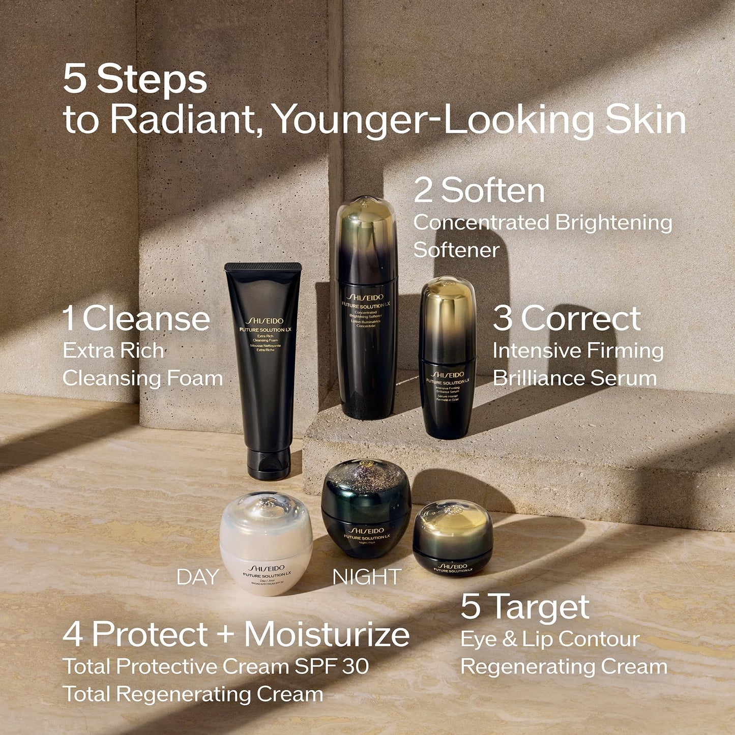 Shiseido Future Solution LX Intensive Firming Brilliance Serum - Hydrates, Plumps & Firms Skin - Non-Comedogenic - All Skin Types