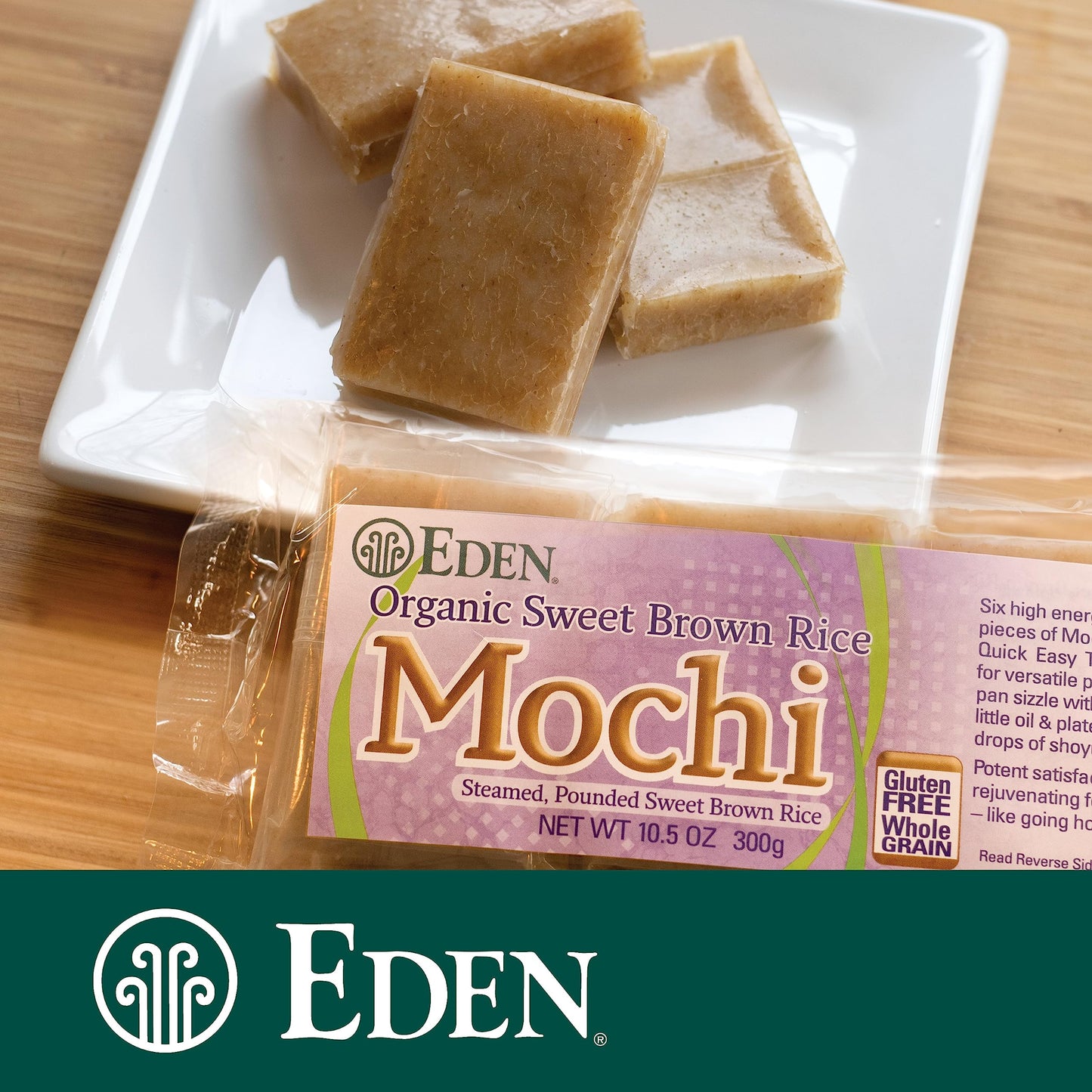 EDEN FOODS Organic Sweet Brown Rice Mochi, 10.5 OZ